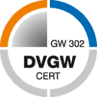 Wir sind zertifiziert nach DVGW 302